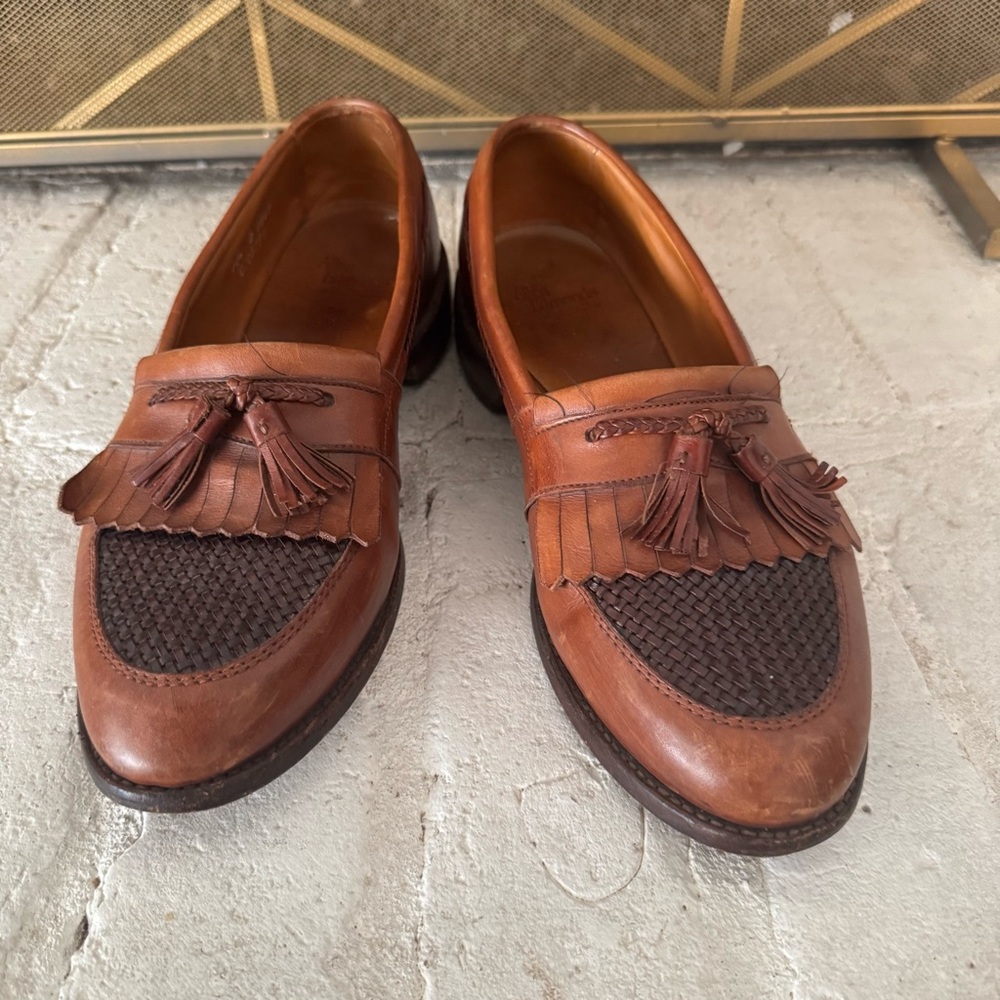 Allen Edmonds Cody Woven Tassel Loafers Men’s 10.5D Vintage USA Made $100